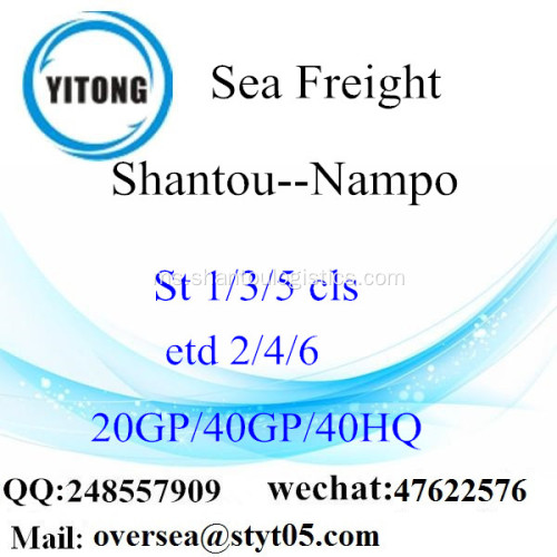 Shantou Port Sea Freight Shipping ke Nampo